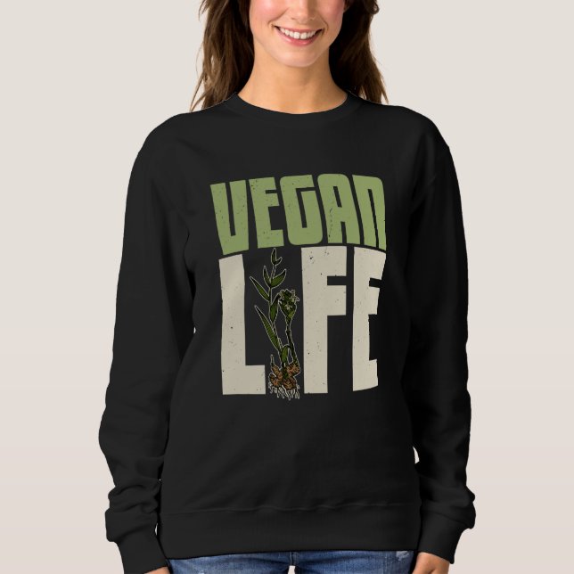 Sudadera Vegan plants nutrition greens food Salad Food  5 (Anverso)