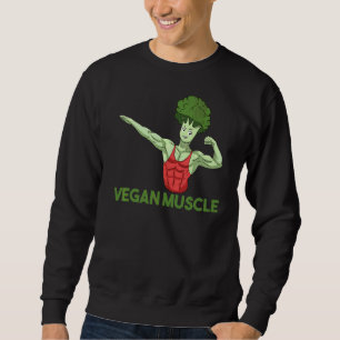 Sudadera Vegan Power Vegetarian Planta Broccoli Bodybuildin