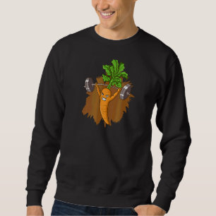 Sudadera Vegan Power Vegetarian Planta Carrot Bodybuilding