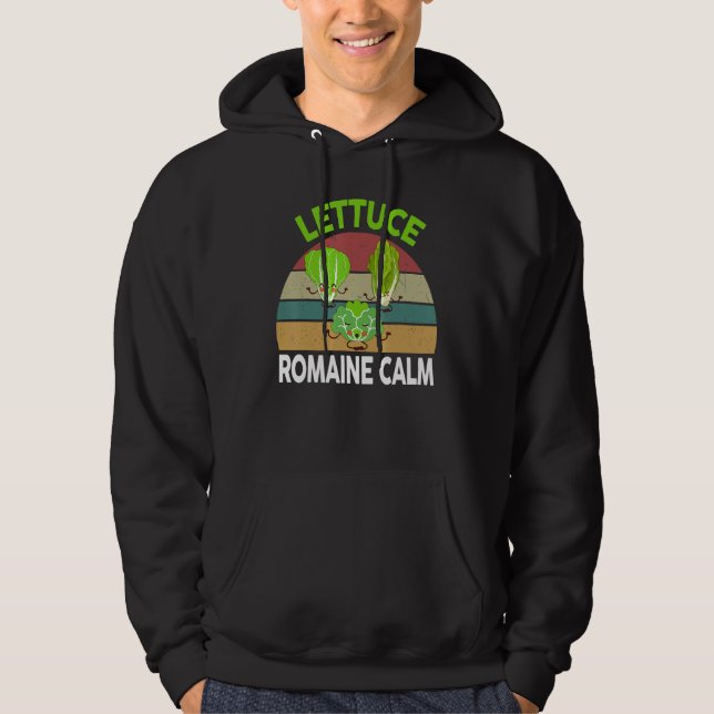 Sudadera Vegan-Shirt Lettuce Romaine Calm Vegetarian Gift F (Anverso)