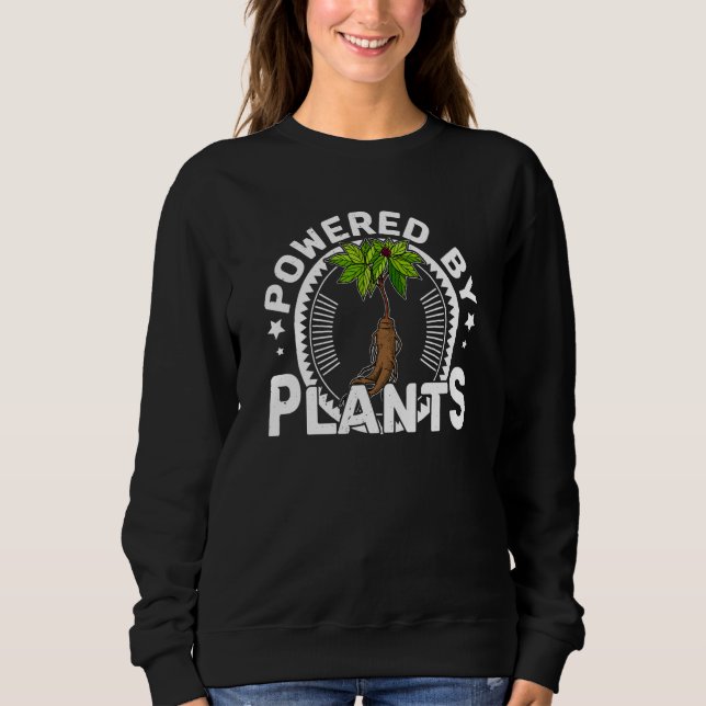 Sudadera Vegan Vegan Panax Plant Medicine Food Sayings  7 (Anverso)