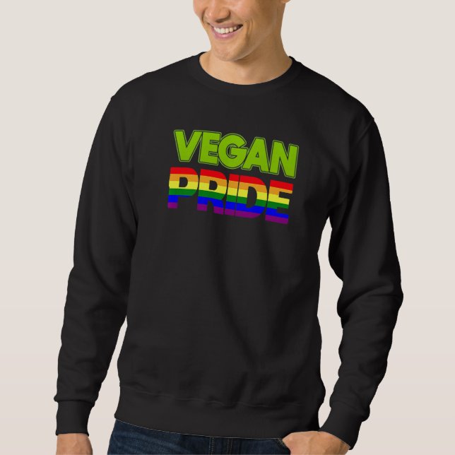 Sudadera Vegan Vegetarian Food Vegans Plant Based Lgbt Vint (Anverso)