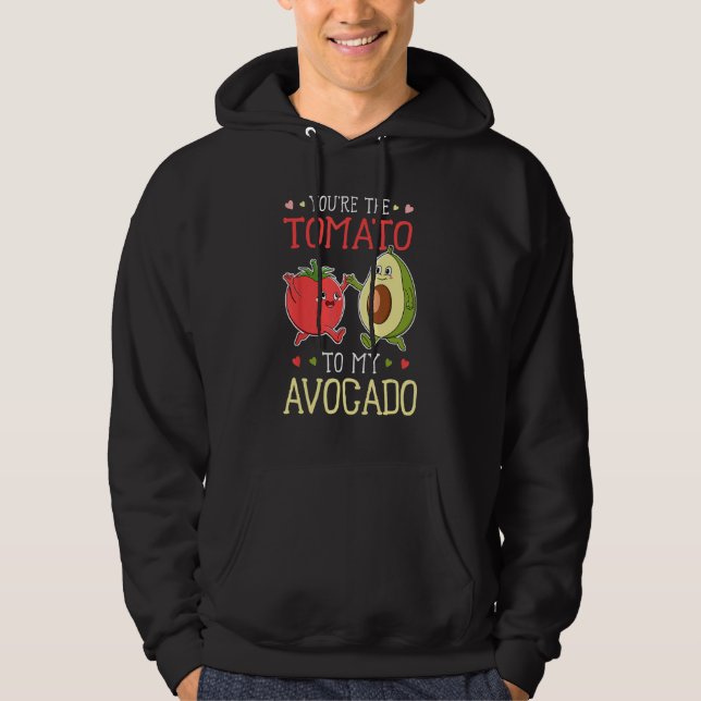 Sudadera Vegan Vegetarian Food You re The Tomato To My Avoc (Anverso)