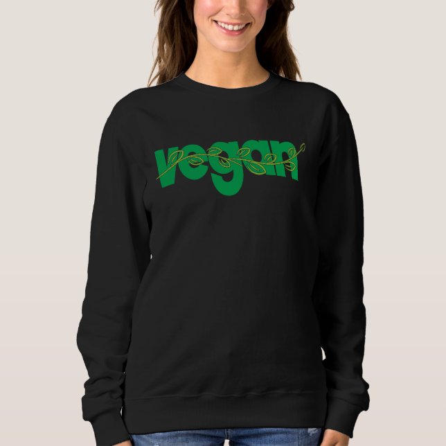 Sudadera Vegan Vegetarian I Love Veggies Vegetable Veganism (Anverso)