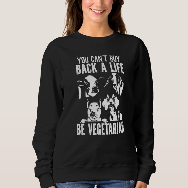 Sudadera Vegan Vegetarianism Healthy Vegetarian (Anverso)