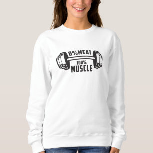 Sudadera Veganism Animals Muscle Vegetarian Idea divertida 