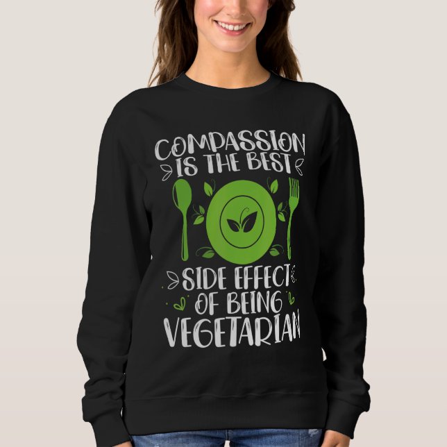 Sudadera Veganism Vegan Animal Rights Vegetarian (Anverso)