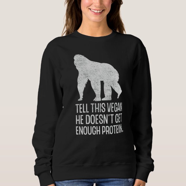 Sudadera Veganismo vegetariano Vegan Protein Derechos de lo (Anverso)