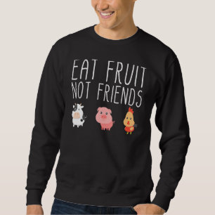 Sudadera Vegano Come Fruta No Amigos Verdura Hombres Mujere