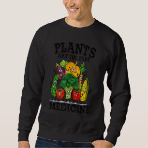 Sudadera Vegano Vegetariano WFPBD Las Plantas Son La Mejor