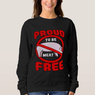 Sudadera Vegetariano estilo de vida carne libre de dieta ve