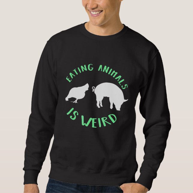 Sudadera Vegetariano Estilo de vida sin base de la dieta de (Anverso)
