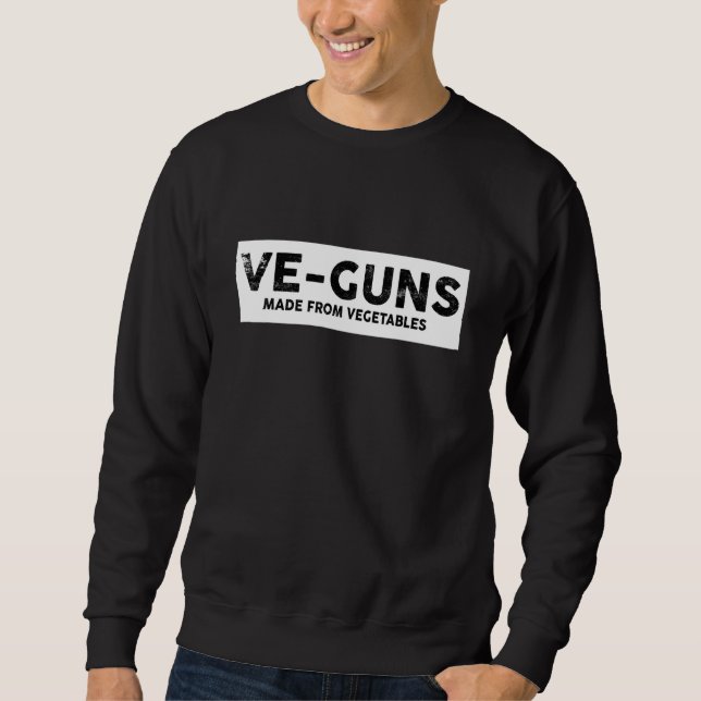 Sudadera Vegetariano Vegetariano Comer Plantas Tee Idea (Anverso)