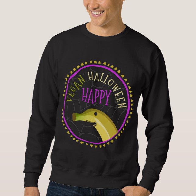 Sudadera Vegetarianos frutícolas sin carne Halloween C (Anverso)