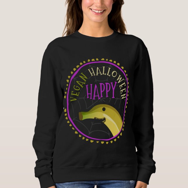 Sudadera Vegetarianos frutícolas sin carne Halloween C (Anverso)