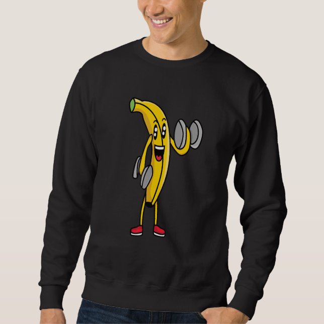 Sudadera Veggie power, banana, power, vegan protein, vegan (Anverso)