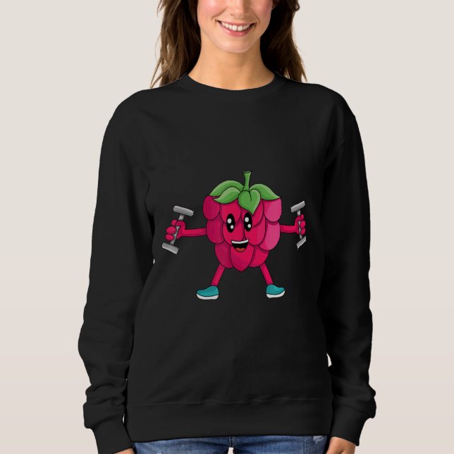 Sudadera Veggie Power Raspberry Force Vegan Protein Vegan (Anverso)