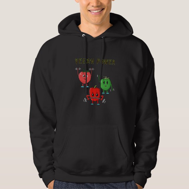 Sudadera Veggie Power Tomato Paprika Power Vegan Protein Ve (Anverso)