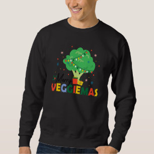 Sudadera Veggiemas Brócoli Árbol de Navidad Mundial Vegetar