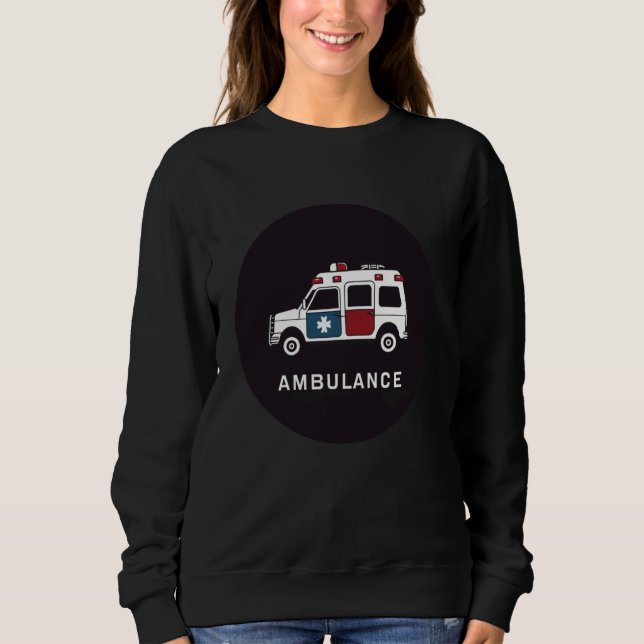 Sudadera Vehículo de ambulancia Guay para niños y Chicas (Anverso)