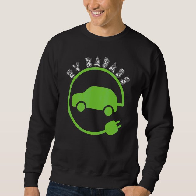 Sudadera Vehículo Eléctrico para Propietarios de Coches Elé (Anverso)