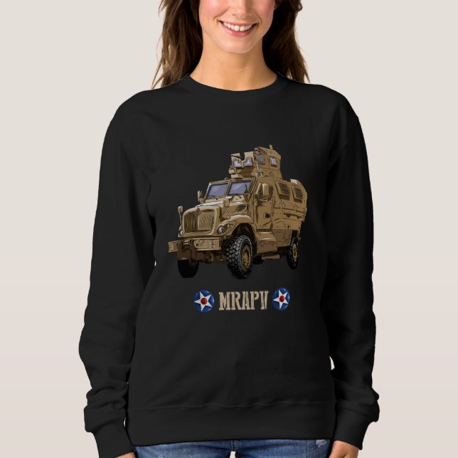 Sudadera vehículo estadounidense MRAP resistente a minas y  (Anverso)