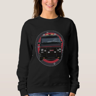 Sudadera Vehículo muscular estadounidense Camión negro con