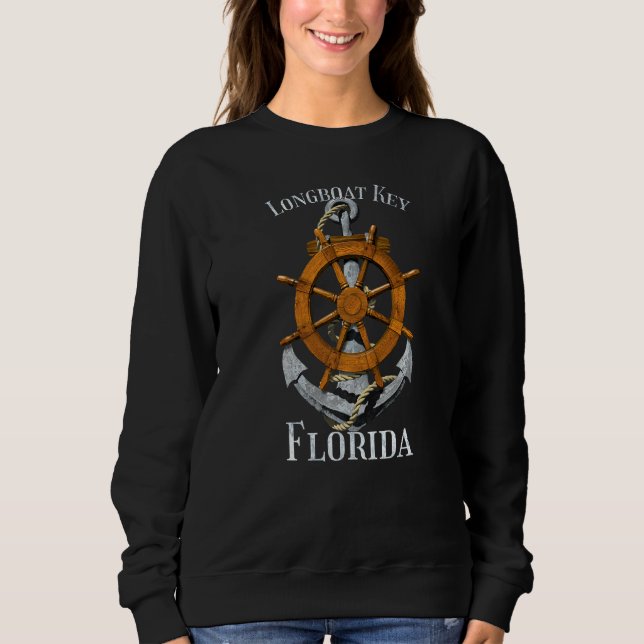 Sudadera Vela de Anclaje Náutico de la Llave de Longboat Fl (Anverso)