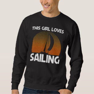Sudadera Vela Fría Para Niñas Barco De Vela Vela Marinero