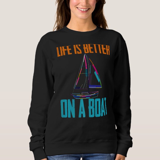 Sudadera Vela Marinero Barco Pun Eslogan (Anverso)