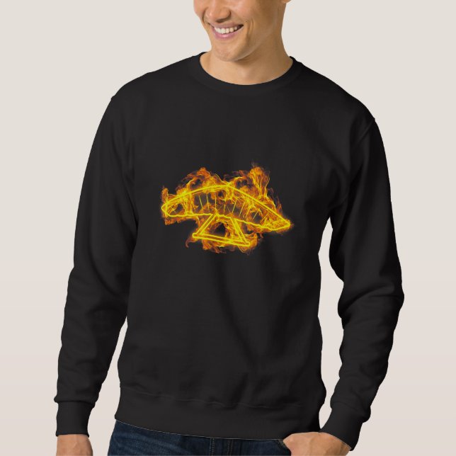 Sudadera Vela Vitivinícola De Hang Glider De Fuego Flama Gl (Anverso)