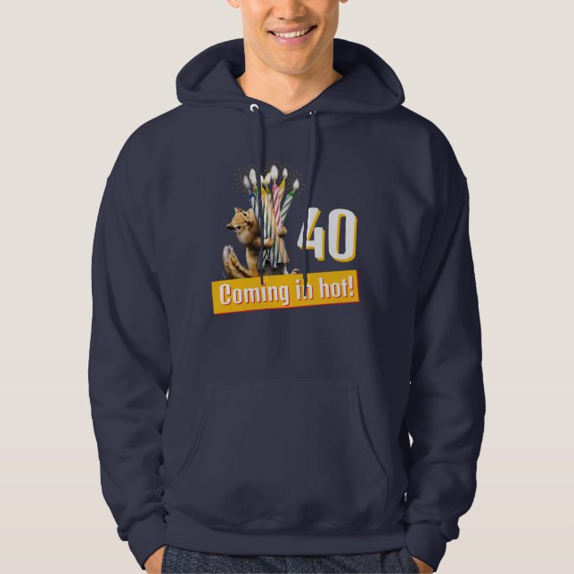 Sudadera Velas de cumpleaños de ardilla de tierra (Anverso)