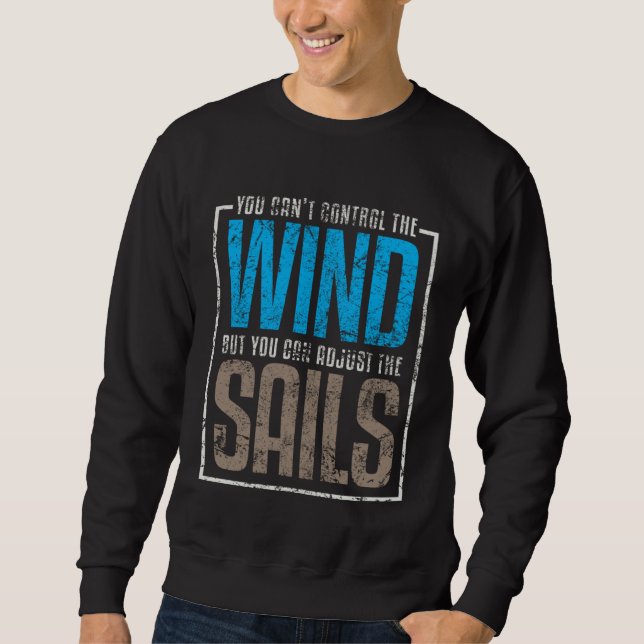 Sudadera Velas Velero Citas Dichos Viento (Anverso)