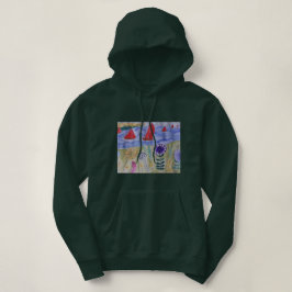 Sudadera Velas y flores rojas
