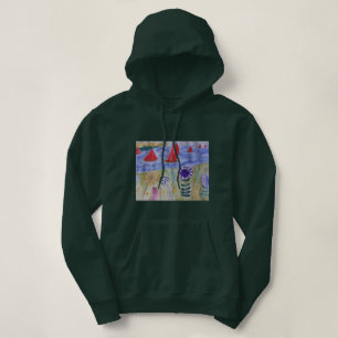 Sudadera Velas y flores rojas
