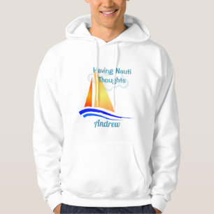 Sudadera Velero náutico de los pensamientos de Nauti