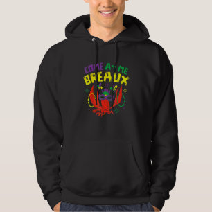 Sudadera Ven a Mí Breaux Cangrejos de Río Collares Mardi Gr