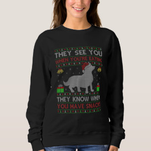 Sudadera Ven que estás comiendo Navidad iluminando a Corgi
