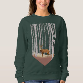 Sudadera Venado en los bosques de Birch