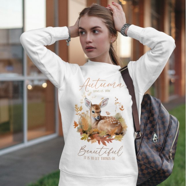 Sudadera Venado en Vibes de otoño, regalo de Acción de Grac (Subido por el creador)