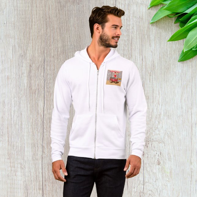 Sudadera Vendedor de comida callejera sonriente Carrito de  (Subido por el creador)