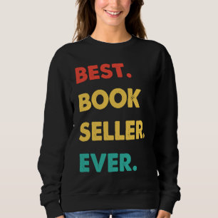 Sudadera Vendedor de Libros Retro Mejor Vendedor de Libros 