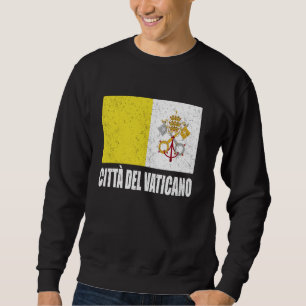 Sudadera Vender el recuerdo vintage de la bandera del Vatic