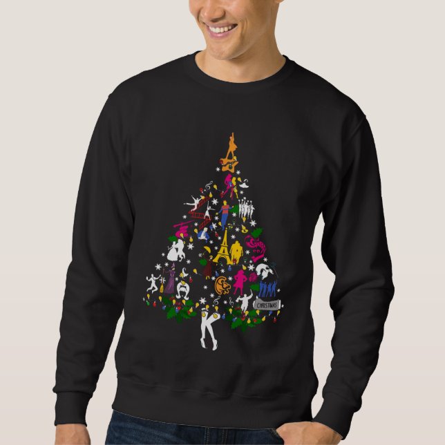 Sudadera Vendrá el feo Árbol de Navidad de Broadway (Anverso)