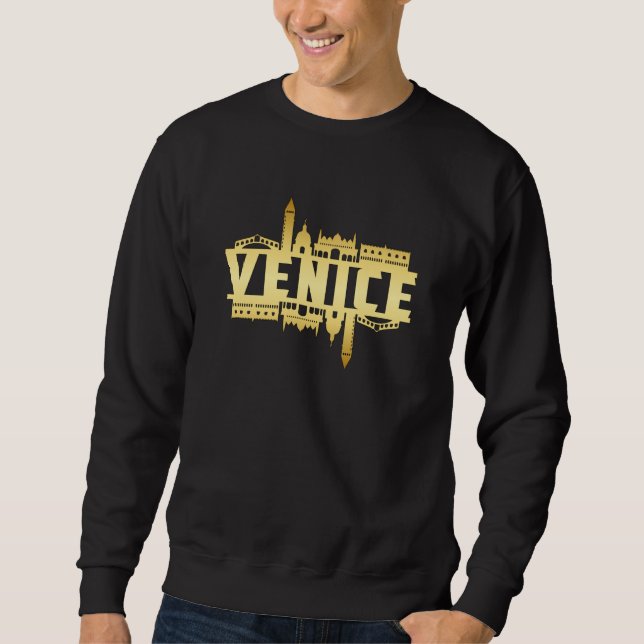 Sudadera Venecia Italia City Skyline Cityscape Gratis (Anverso)