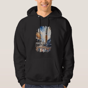 Sudadera Venecia Pintura acuarela Arte Viaje de época Ita