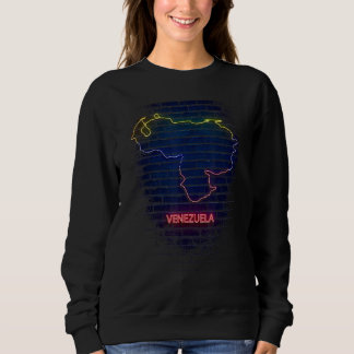 Sudadera venezuela country outlline Flag