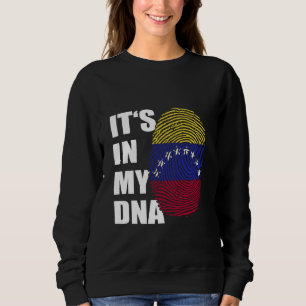Sudadera Venezuela está en mi huella digital de ADN Venezue