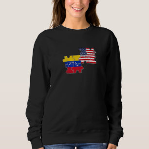 Sudadera Venezuela Estados Unidos Bandera Venezolana Americ