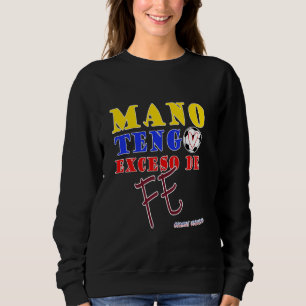 Sudadera Venezuela Mano tiene Fe Vinotinto Tshirt para muje